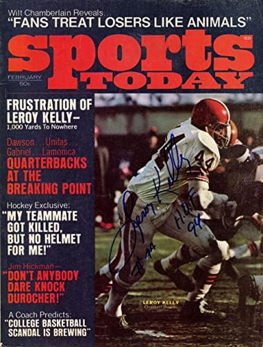 Лерој Кели Автограм/Потпишан 1970 Спорт Денес Списание Бекет 38186-Автограм Нфл Списанија