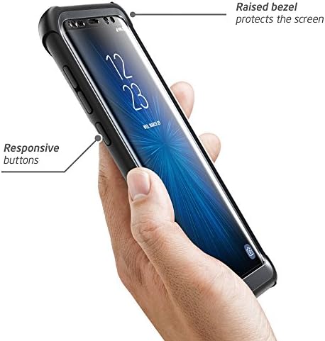 Јас-Бласон Случај За Galaxy S8+ Плус 2017 Порака, Арес Целосно Тело Солиден Јасен Браник Случај Со Вграден Заштитник На Екранот