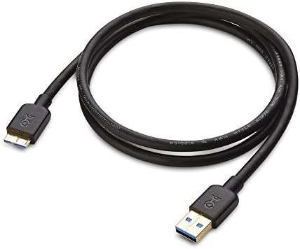 Кабел Работи 2-Пакет Краток Микро USB 3.0 Кабел 3 стапки Во Црно