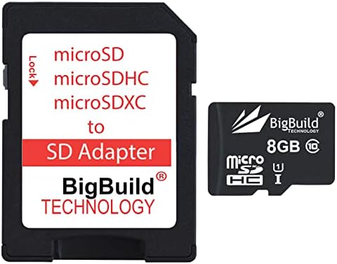 BigBuild Технологија 8GB Ултра Брз 80mb / s Microsdhc Мемориска Картичка За Xiaomi Redmi Забелешка 8/8 Pro/8T, 9/9 Pro / 9 Pro