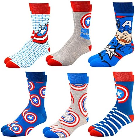 Марвел Легенди Чорапи за Момчиња &засилувач; Мажи, 6-Пакет Чорапи за Мажи &засилувач; Момчиња Чорапи, Машки Атлетски Чорапи, Атлетски Чорапи
