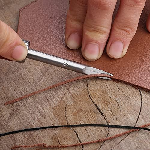 1pc 0,8/1.0/1.2/1,5мм кожен раб на кожен раб за скијање на ножеви за занаетчиска алатка за занаетчиски алатки со алатки за рачка од дрво - алатки за DIY -