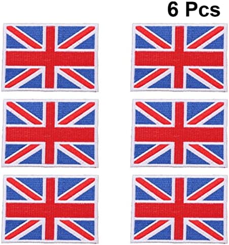 Знаме на знамето на абоофан Американско знаме САД знаме 18 ПЦС Велика Британија знаме извезени закрпи британски знамиња амблеми закрпи Обединетото