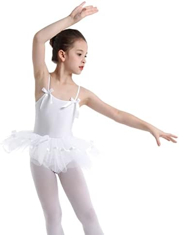 Yealdor Kids Girls Cutout Back Ballet Dance Leotard фустан туту здолниште балерина сценска претстава танцувачка облека