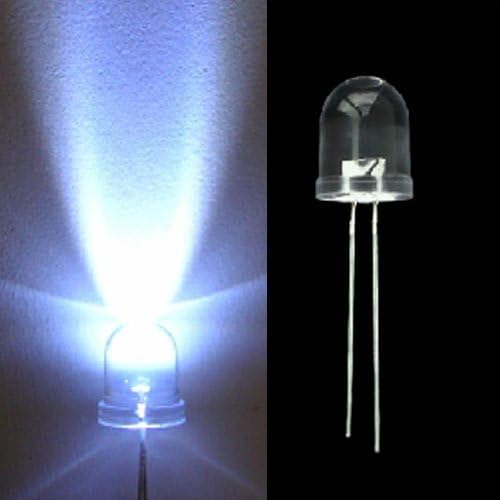 50pcs x Superbright 10 mm LED LED светлосна ламба ултра светла 10мм бела LED 30000mcd