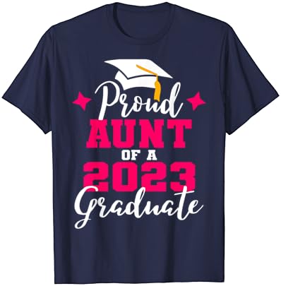 Супер горда тетка од 2023 година дипломирана маица за прекрасен семеен колеџ