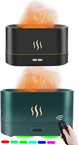 Дифузер за пламен на пламен од 180мл и дифузер за пламен од 300 мл со пакет RGB светло