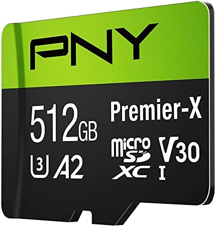 PNY 512GB Премиер-X Класа 10 U3 V30 microSDXC Флеш Мемориска Картичка &засилувач; SANDISK MobileMate USB 3.0 Microsd Картичка Читач-SDDR-B531-GN6NN