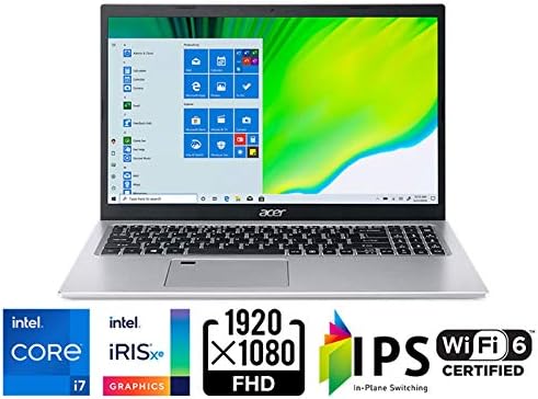 Acer Aspire 5 Тенок Лаптоп A515-56-73AP, 15.6 Full HD IPS Дисплеј, 11-Ти Генерал Intel Core i7-1165G7, Intel Iris Xe Графика, 16gb DDR4,