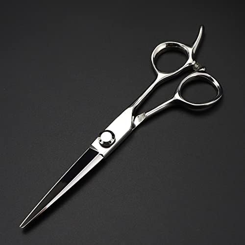 Ножици за сечење коса, 6 инчи Професионална Јапонија 440с челични ножици сребрени ножици за коса разредување на фризури берберски алатки ножици