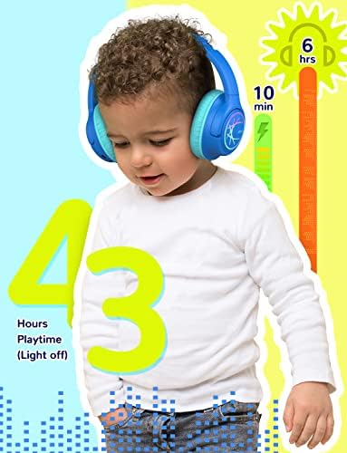 iClever BTH18 &засилувач; BTH12 Деца Bluetooth Слушалки Снопови-Удобно Вклопување, Стерео Звук, Преклопен, Прилагодлив Лента За Глава,