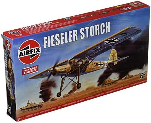 Класици за гроздобер Класици Fieseler Storch Airclane 1:72 WWII Воена авијација Пластичен модел комплет A01047V
