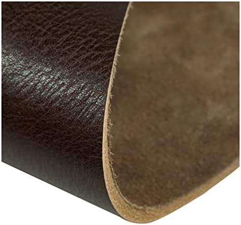 BBSJ 4,5 мм дебела цело зрна кожа кафеава боја на слој материјал материјал од кожа квадрат DIY кожа занает