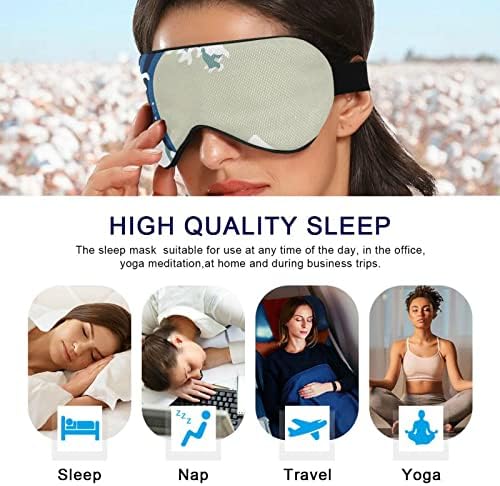 Unisex Sleep Eye Mask ukiyo-e-јапонски-big-bave-art ноќно спиење маска за удобно око за очи за спиење