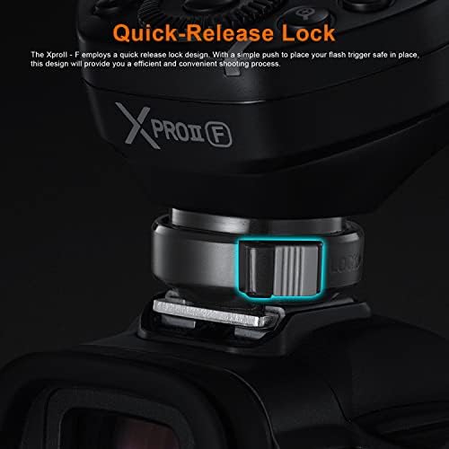 Godox XProII-F Xpro - F II TTL Безжичен Предавател За Активирање На Блиц Компатибилен За Fujifilm Камери 2.4 G 1/8000s Hss Bluetooth