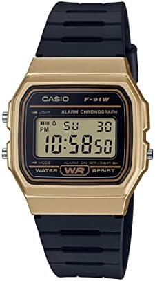 Casio F91W-1 Класичен смола за смола дигитален спортски часовник