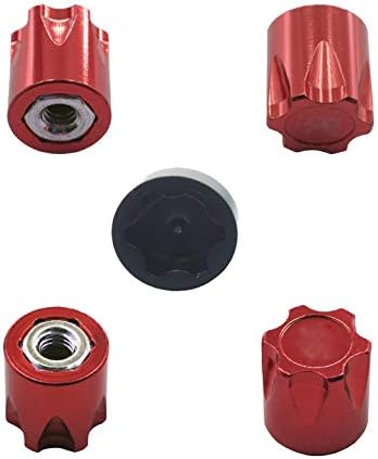 4pcs Сподели Goo Aluminum RC M4 тркало орев, RC Car Duproof Read Rim Cap Cap Hub компатибилен со Traxxas Trx4 Axial SCX10 90046 D90