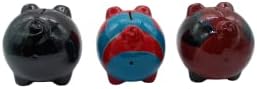 Piggy Bank Мал сет X3, Керамички пари банка, банка за монети за девојчиња и момчиња, практични подароци за роденден, Божиќ