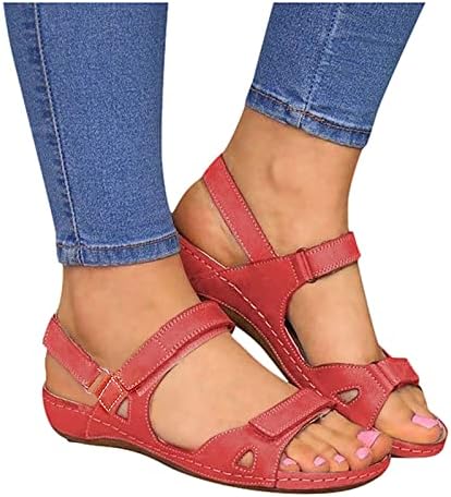 Симпатични жени летни сандали 2022 лето бохо обичен рамен глужд Т-лента за еластични удобни флип-апостолки чевли на плажа Сандал