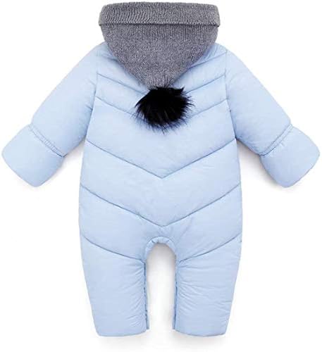 Ohrwurm unisex бебе зимски snowsuit zipped качулка мека комбинација ромпер едно парче