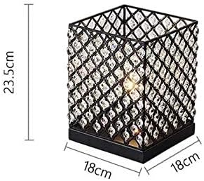 Амики Американска ламба за кристали, железна основа, железна маса за ламба, едноставна креативна, светло светло ноќни светла, фенер за