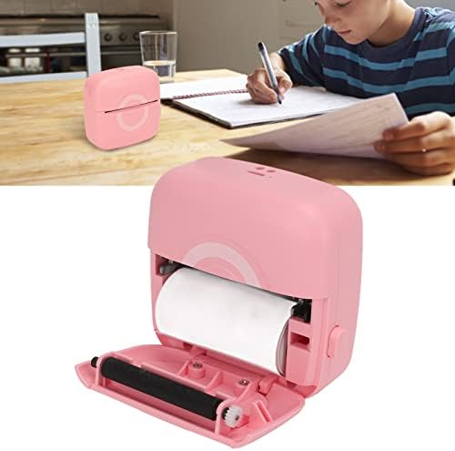 Mxzzand Mini Thermal Printer, еден клик печатење 200DPI Резолуција за печатач за канцеларија за училиште за домаќинство
