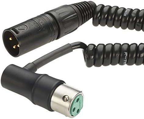 K-TEK 4 на калем кабел со микрофон со Neutrik машки и низок профил K-TEK десен агол Femaleенски XLR конектори