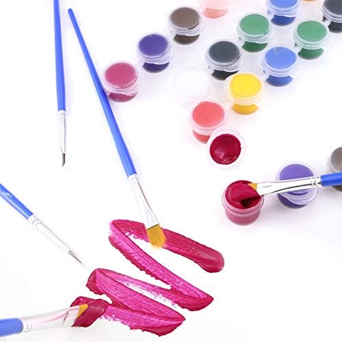 Butterfunny 5 сетови мини сетови за бои, 12 бои сет на боја на вода, деца кои сликаат уметнички занаети и материјали