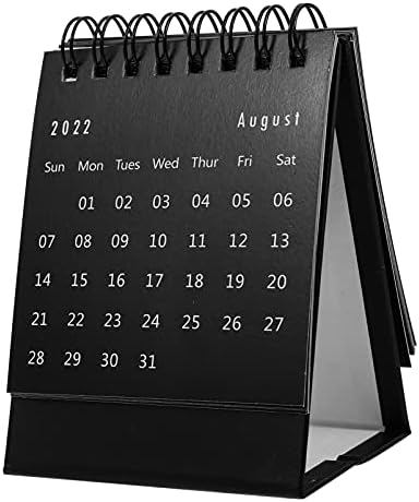 DOITOOL 1pc Мини Биро Календар 2022 Симпатична И Едноставна Пренослива Мала Календарска Белешка Календар Стоечки Флип Месечен