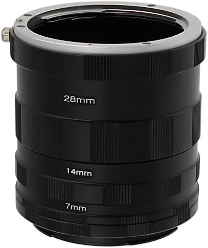 Macro Extension Tube Fotodiox Постави компатибилен со Sony A-Mount камери за екстремна макро фотографија