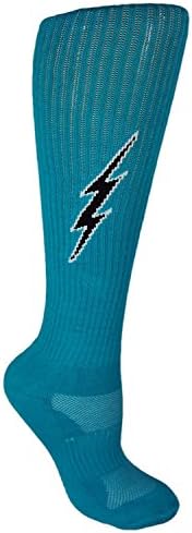 Мокси чорапи младински чај со црна молња Електрични лудини завртки на коленото високи чорапи