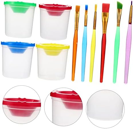 Doitool 48 парчиња Пенка за миење садови Детска алатка торби чаши за деца боја чаши DIY сликање сет пенкало за миење садови за миење