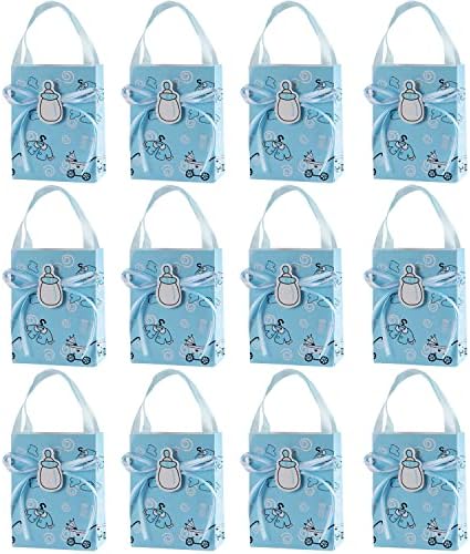 ЏОИНСИ 24 парчиња Мали Торби За Подароци Забава Фаворизира Чанти Хартија Торби За Добрите За Туширање За Бебиња Украси За Роденденски Материјали