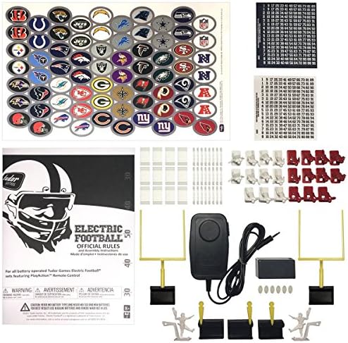 Тудор игри Нова Англија Патриоти NFL Ultimate Electric Football Set - Алумска рамка, поле 48 x 24