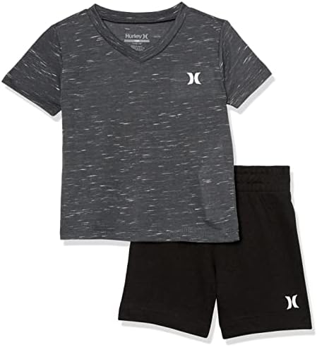 Hurley Boys мека основна маица и шорцеви сет на облека со 2 парчиња