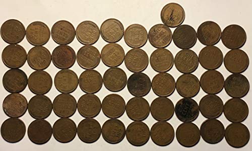 1939 Линколн Пченица Цент Денар Ролна Монети Многу Парична Казна