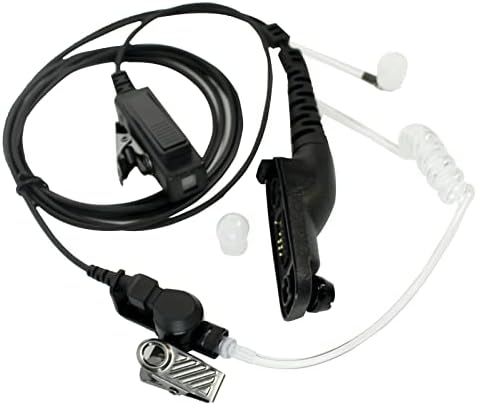 Nozza XPR7550E XPR6550 XPR75502 Earpiece ， 2 жица Акустична цевка слушалки со PTT и MIC Комплет за надзор за Motorola Walkie