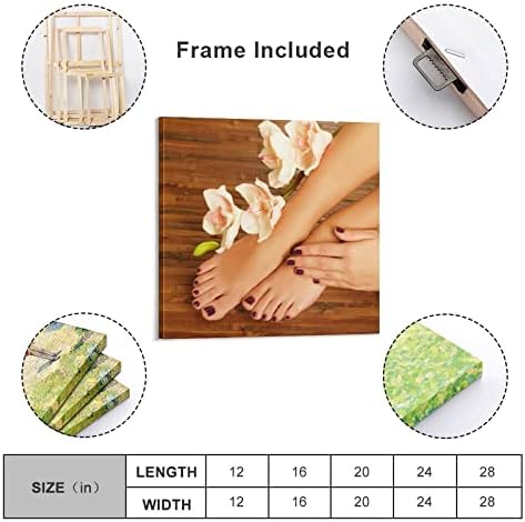 Уметнички Рачен Педикир Спа Постери Убавина Мода Жени Маникир Сликарство Модерен Салон За Масажа Бања Д Платно Сликарство Ѕид Уметност Постер