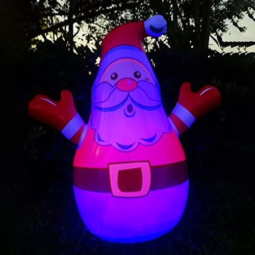 3D8OD5 Божиќна надувување од 32 инчи сјајни бои за промена на партијата Декорација Дедо Мраз Дедо Мраз