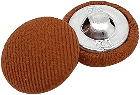 Копчиња покриени со ткаенини од 20 парчиња, украсни копчиња покриени со ткаенини за шиење на занаети за DIY и правење накит