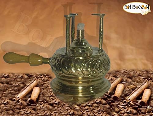 Елабарамонија ал БРАМОН месинг врежан бакар Турско грчко кафе алкохол Производител на горилник Табела Топ таблета со дрвена рачка