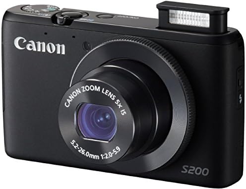 Canon PowerShot S200 - Дигитална камера - Компактен - 10.1 Mpix - 5 x оптички зум - Wi -Fi - црно