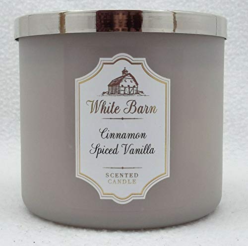 Bath & Body Works Cinnamon зачинета ванила 3-вик свеќа со есенцијално масло 14,5 мл / 411 g