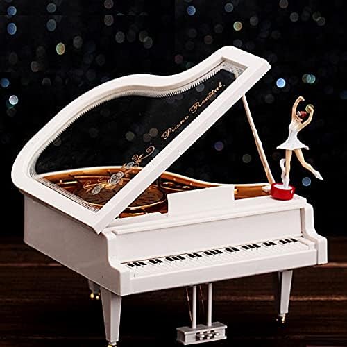MHYFC Нова романтична класична пијано модел Музичка кутија танцувајќи балерина рачно чудак музички кутии роденденски свадбен подарок