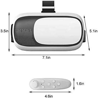 VR Слушалки Компатибилен Со Android/iOS / КОМПЈУТЕР, Виртуелна Реалност Игра Систем, VR 3D Паметни Очила Игра Рачка Во Собата, Безжичен