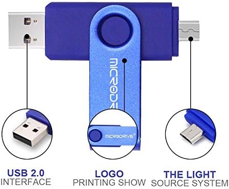 Општо 8GB USB 2.0 Телефон И Компјутер Двојна употреба Ротари OTG Метал U Диск Бизнис