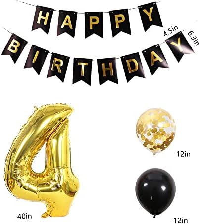 Роденденската Забава чаунгфу54 Обезбедува Златен Број 54 Фолија Балон Среќен Роденден Банер Комплет 54 Ти Роденден Декорација