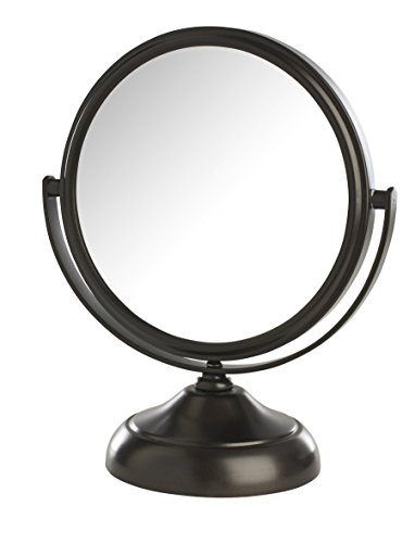 Избор На Модел Двострано Огледало За Шминка На Маса-Огледало За Шминка СО 5x Зголемување &засилувач; Вртлив Дизајн-Преносливо