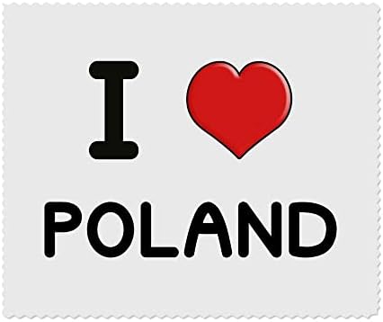 Azeeda 2 x 'Јас ја сакам Полска' микрофибер леќи/чаши за чистење на крпи за чистење