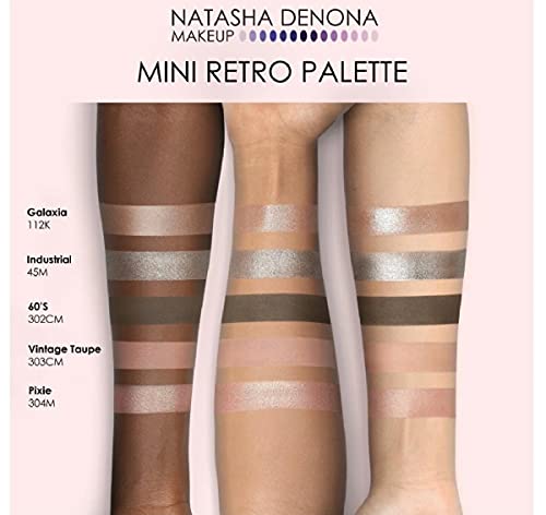 Наташа Денона Мини Ретро 5 Палета На Сенки за Очи - совршена за мек пастелен изглед И секојдневно носење